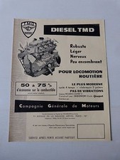 catalogue prospectus  : moteur CLM INDENOR DIESEL type TMD