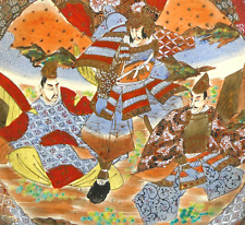 XXL Samurai Satsuma Meiji Japon Assiette Murale A-9