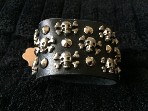 Metal skull studded leather - metal,