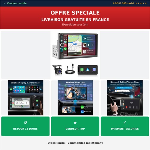 Autoradio din pouces - autoradio, 7