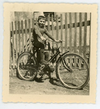 A vélo, vers 1925 Vintage