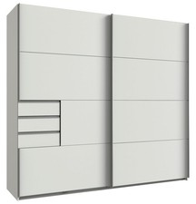 Armoire À Portes Coulissantes Saigon 225x64x208cm Blanche (18574)