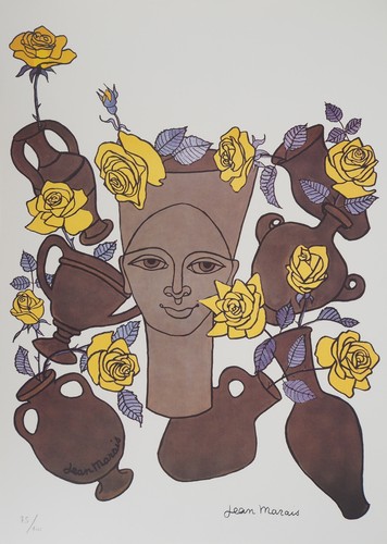 Jean marais femme fleurs et - jean, :