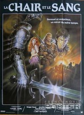 FLESH AND BLOOD - VERHOEVEN / HAUER / LEIGH / MEDIEVAL - ORIGINAL MOVIE POSTER
