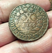 Portugal 10 reis 1764. Joseph 1er.
