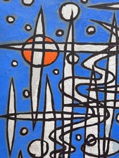 Tableau ancien abstrait