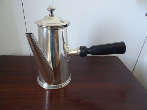 Ancienne chocolatère métal - ancienne,