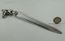  COUPE-PAPIER en inox, décor cheval, très bel état,  années 1960