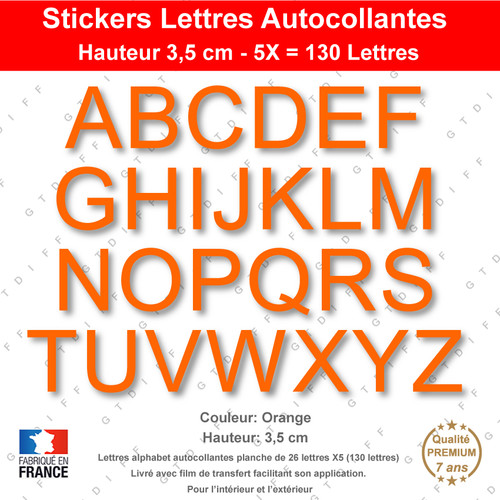 Lettres adhésives cm - adhésives,
