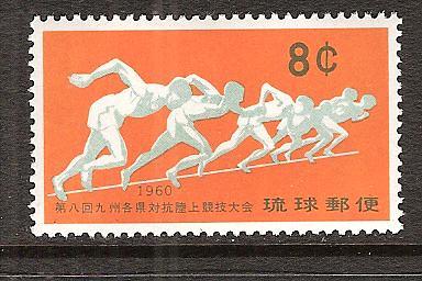 Ryukyus japan mnh runners - mnh,