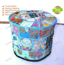 Indien Floral Pouf Ottomane
