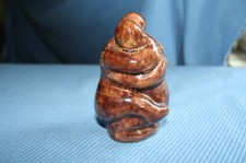 Sculpture couple nu enlacé en terre cuite signé DM