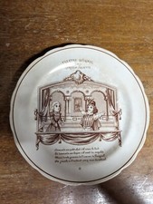 Ancienne assiette guignol, marquée HB et C, Choisy( Le Roi) n°11, couleur bistre