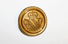 RARE BOUTON UNIFORME MILITAIRE ANCIEN - ARMOIRIE EMBLEME, BLASON COURONNÉ D:21mm