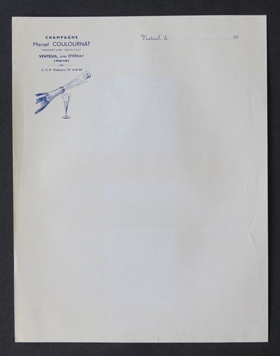 Lettre vierge champagne marcel - lettre,