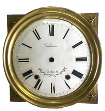 Superbe Façade comtoise avec cadran fleuri 30cm Guillaume à La Rodde