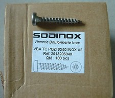 1 boite de 100 Vis INOX  VBA