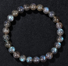 Bracelet de perles Labradorite en pierre Naturelle (avec reflets), Sur mesure
