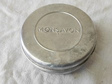 Ancienne Boite, Bol à raser Monsavon en aluminium vide