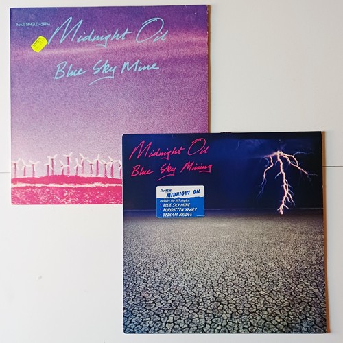 Midnight oil blue sky - oil,