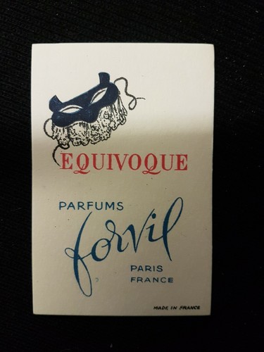 Carte parfumée forvil - parfumée, paris