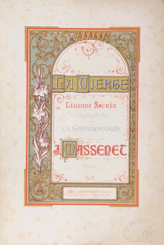 Jules massenet la vierge - jules,