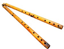 Instrument De Musique Folk Rajasthani Professionnel Algoza Bois Male Alghoza