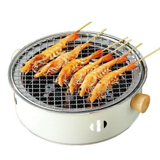 🔥 Barbecue Charbon Rond Portable | Acier Inoxydable | Grille Antiadhésive 31 cm