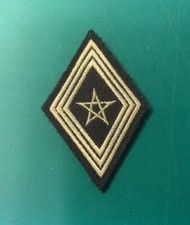 INSIGNE TISSU SPAHIS MAROCAINS HORS UNITÉ LOSANGE DE BRAS MLE 45 N°2