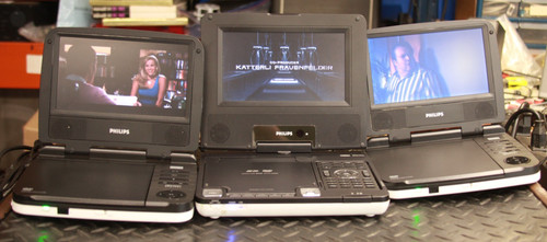 Lot philips portable dvd - lot,