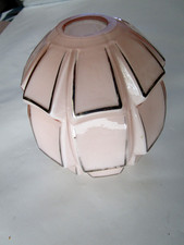 ancienne tulipe  opaline rose de lampe