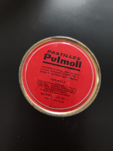 Boîte ancienne pulmoll rouge - boîte,