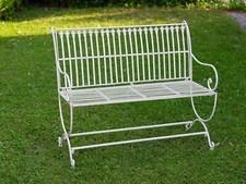 Banc pour jardin en fer motif