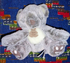 STO2/ DOUDOU PELUCHE HISTOIRE D'OURS  KOALA GRIS BLANC FOURRURE 15 CM ETAT NEUF