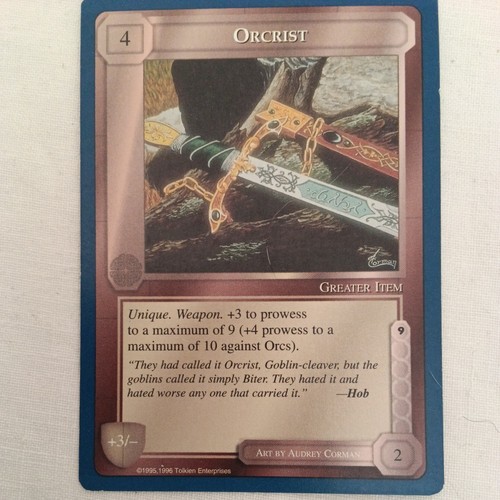 Meccg orcrist bord - orcrist, bleu