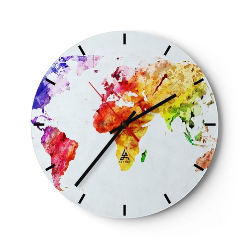 Horloge murale verre - murale,