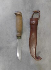 Couteau de Chasse - ROVANIEMI MARTTIINI - Made in Finlande - Avec Étui en cuir