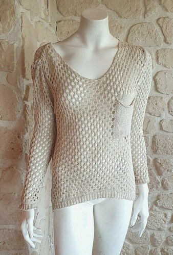 Haut ajouré beige neuf talia - beige,