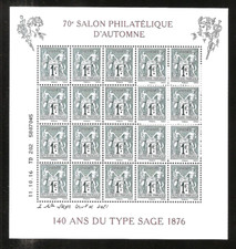 FRANCE 2016 Bloc Feuillet B 5094 SALON D'AUTOMNE 140 ANS DU TYPE SAGE NEUF**LUXE