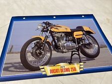 Ducati Desmo 250 mono 1974 fiche carte moto passion collection Atlas