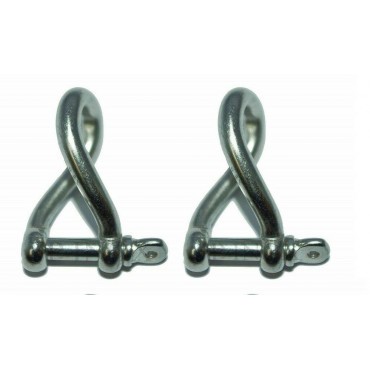 Manille torse 6mm axe - manille,