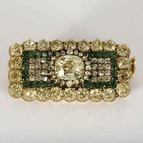 Broche jaune diamants - en, jaune,