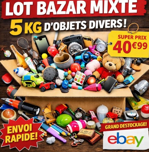 Lot bazar 5kg articles neuf - 5kg,