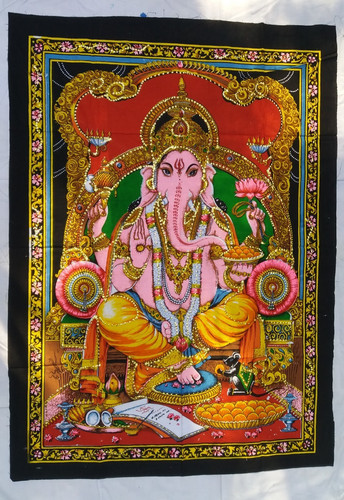 Ganesha tenture indienne avec - indienne,