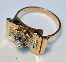 BAGUE OR 18 CARATS -  diamants