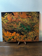 Peinture pouring 33*41 sur