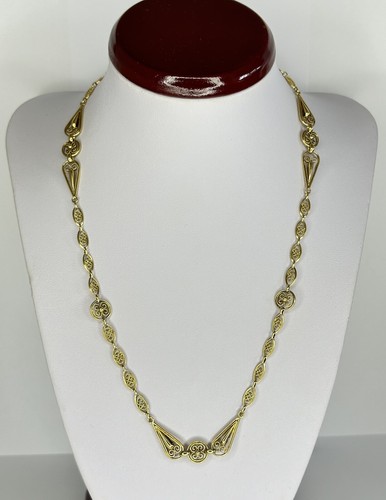 Collier jaune k - or,