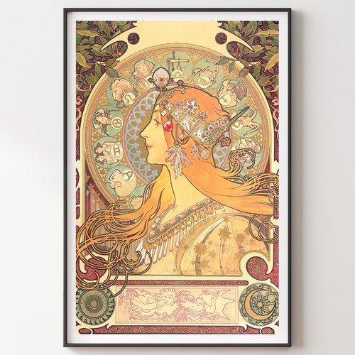 Alphonse mucha affiche zodiac - alphonse,