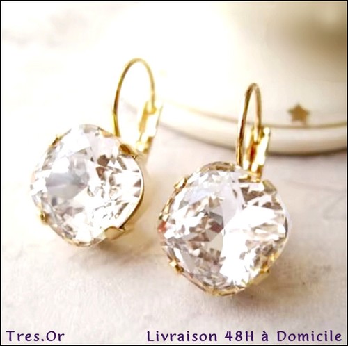 Boucles oreille cristaux - boucles,