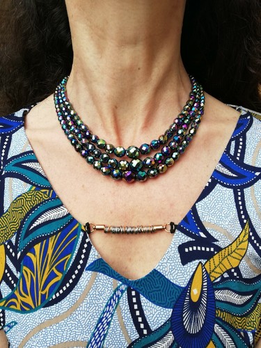 Collier ancien perle de - collier,